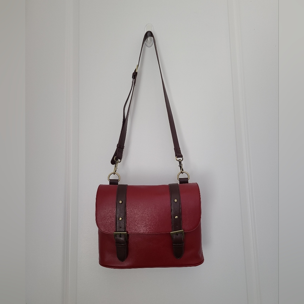 Red Camera Carrying Bag Case Red Vintage Look